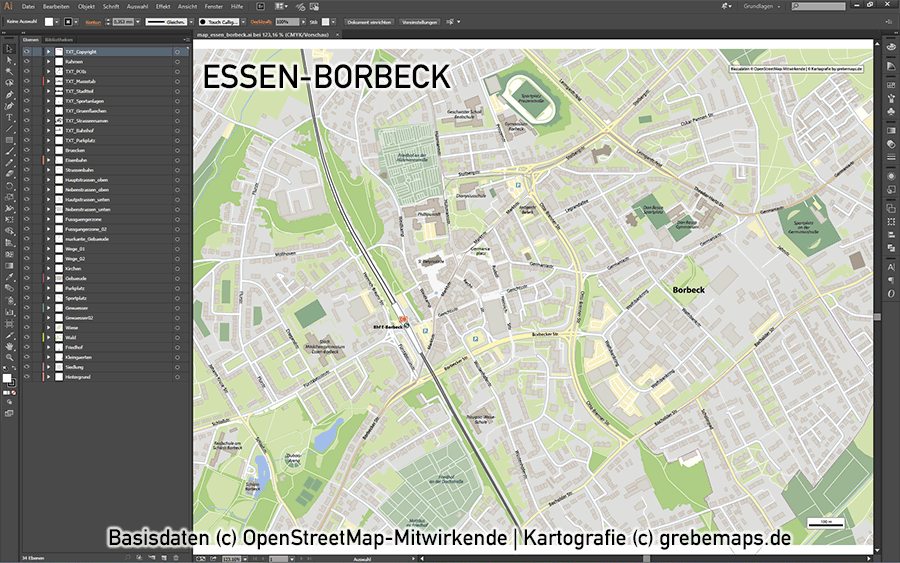 Stadtplan Erstellen Mappost421 Grebemaps® Kartographie 2645